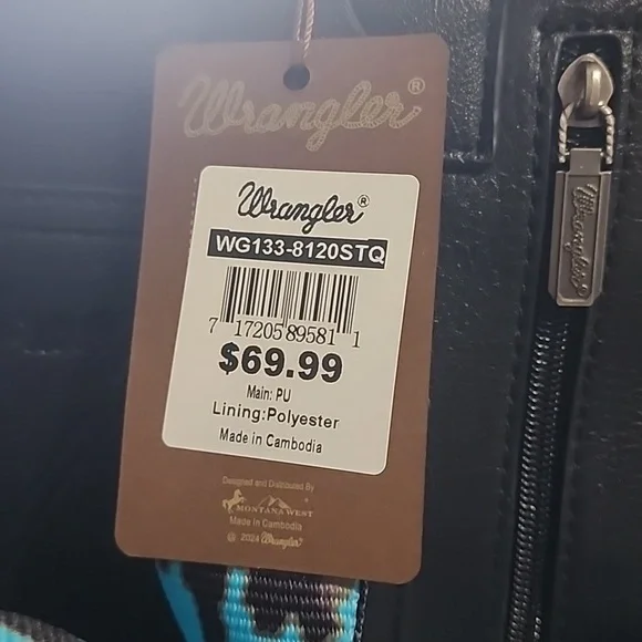 Wrangler Blue Tote & Wallet - Picture 4 of 4